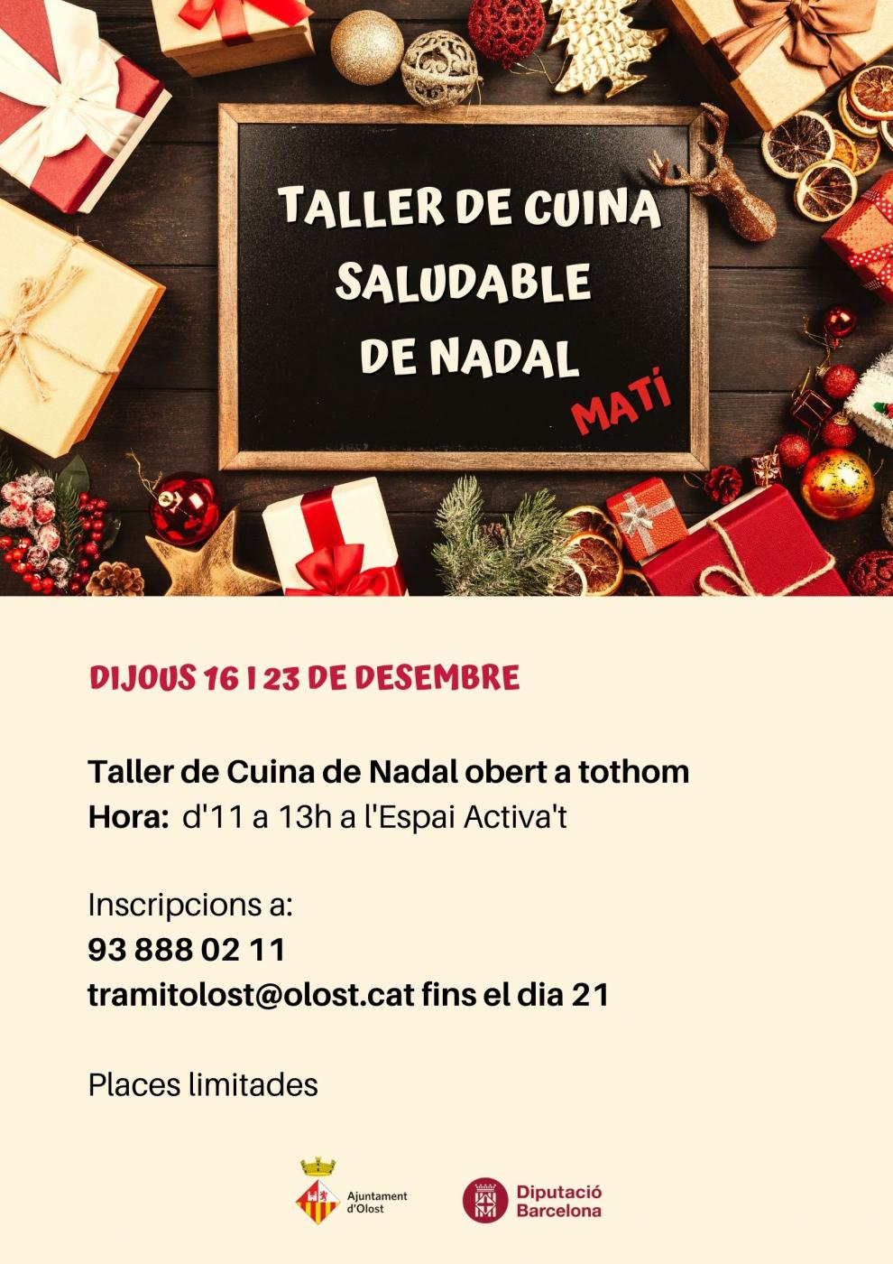 Taller de cuina de Nadal 